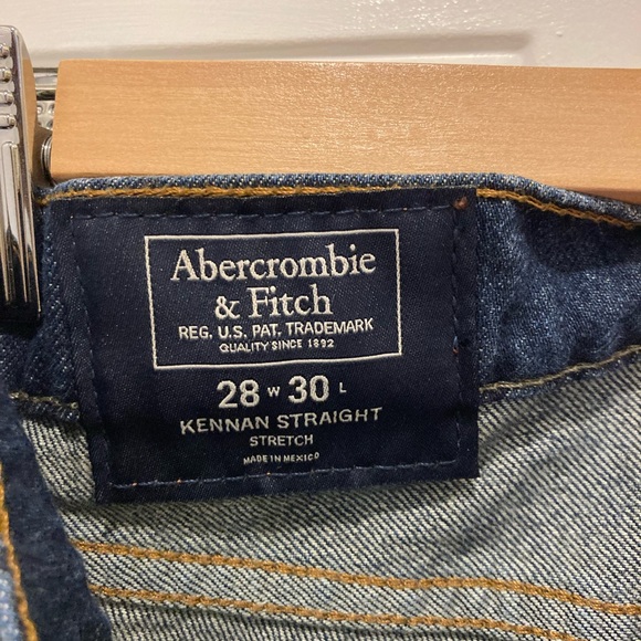 Abercrombie & Fitch Kennan Straight Stretch Jeans Size 28 - Picture 6 of 10